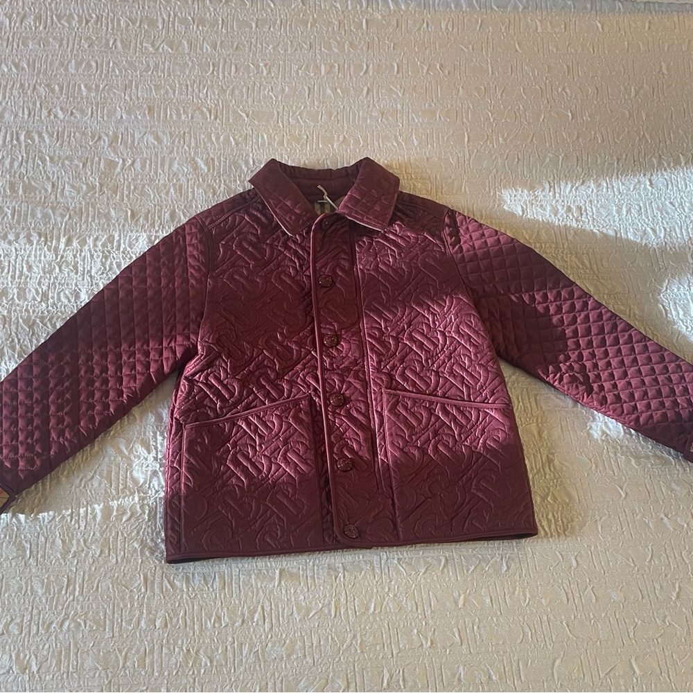 Burberry Quilted Kids Jacket - Burgundy